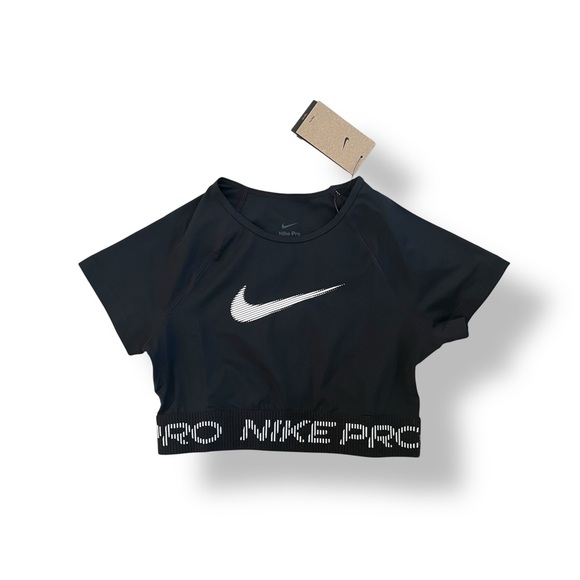 ✔️ NWT✔️ NIKE Pro Dri-Fit Graphic Cropped Training Top - Picture 2 of 9